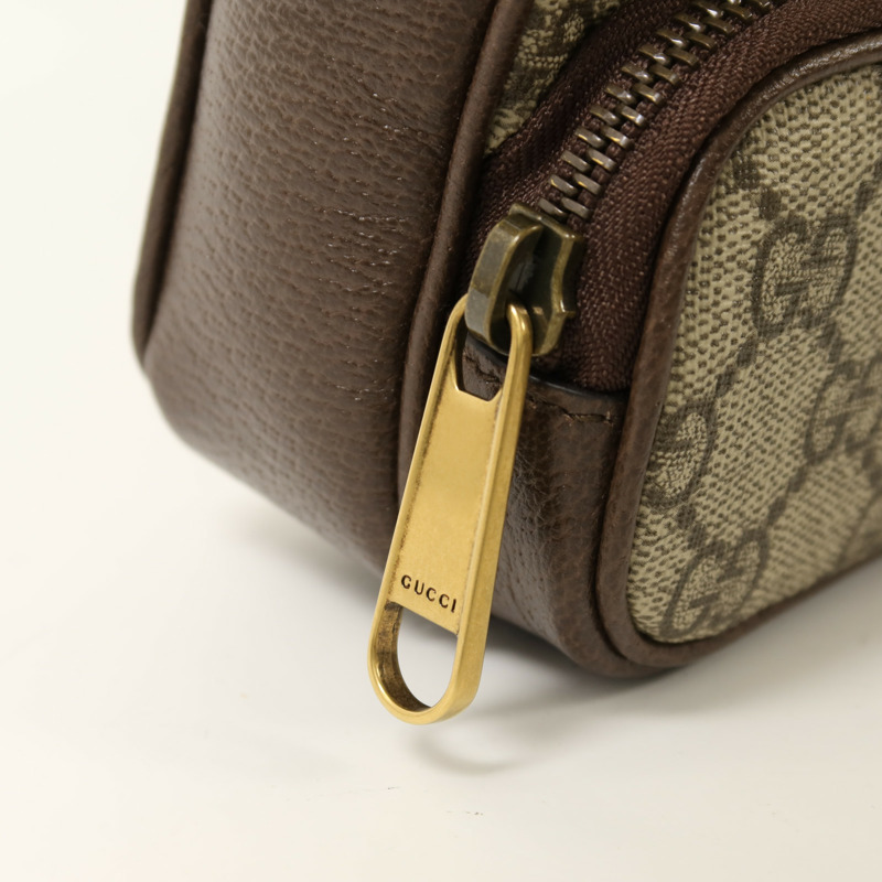 GUCCI 塗層帆布Ophidia Mini GG金扣肩背袋-9