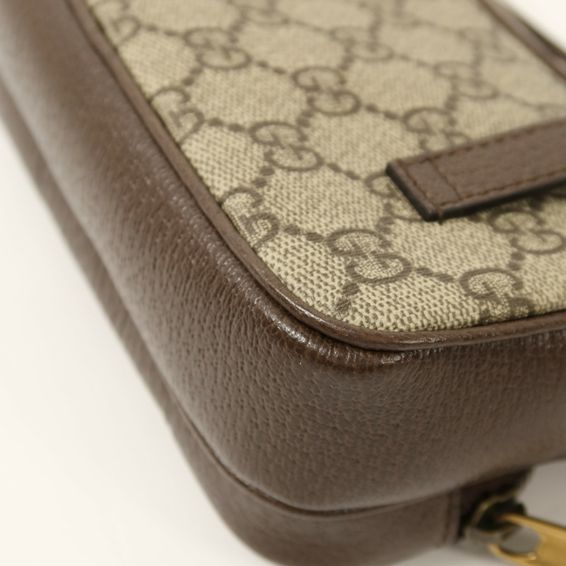 GUCCI 塗層帆布Ophidia Mini GG金扣肩背袋-13