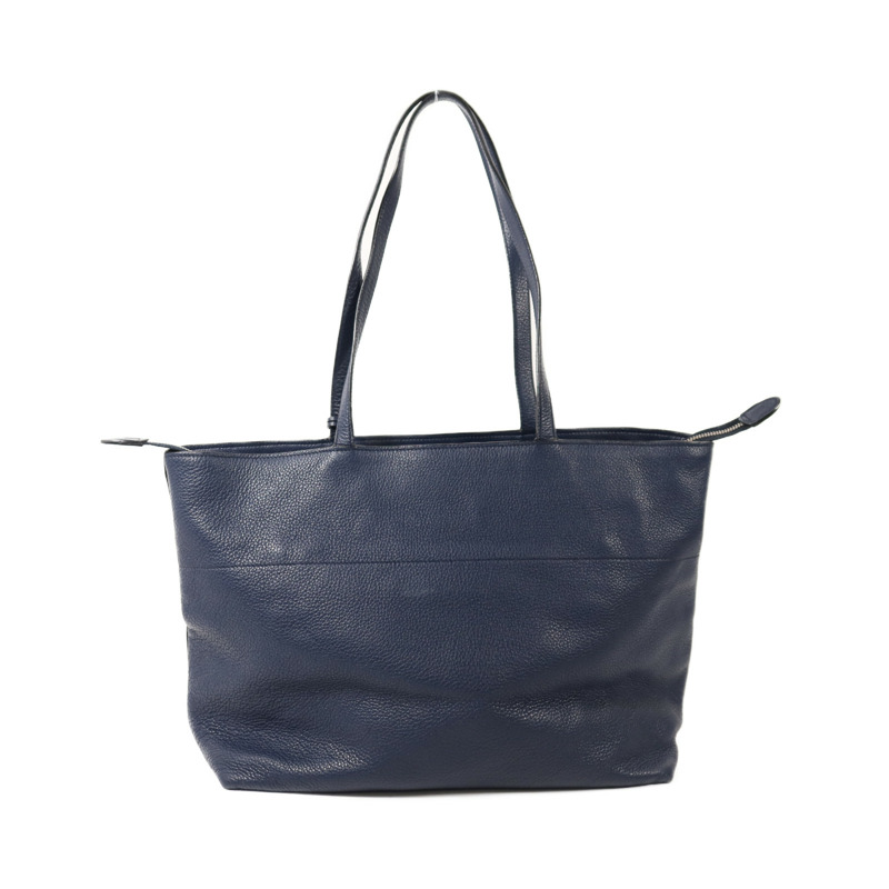 PRADA 牛皮皮革Tote Bag銀扣手挽袋-1