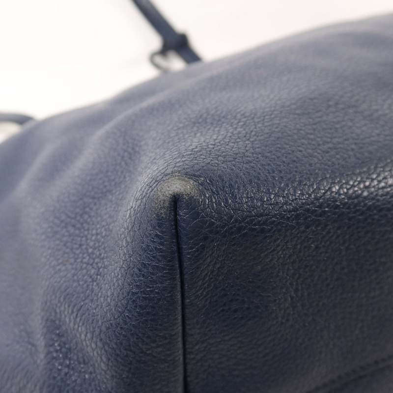 PRADA 牛皮皮革Tote Bag銀扣手挽袋-10