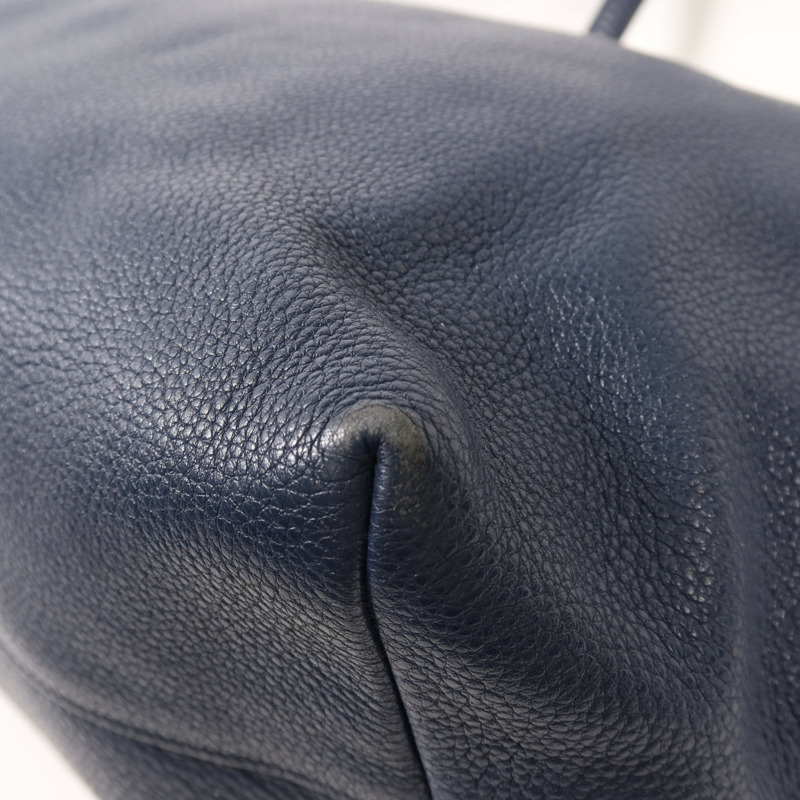 PRADA 牛皮皮革Tote Bag銀扣手挽袋-11