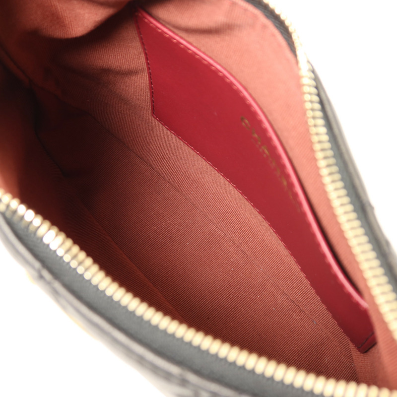 CHANEL 羊皮皮革Hobo金扣鏈帶肩背袋-4