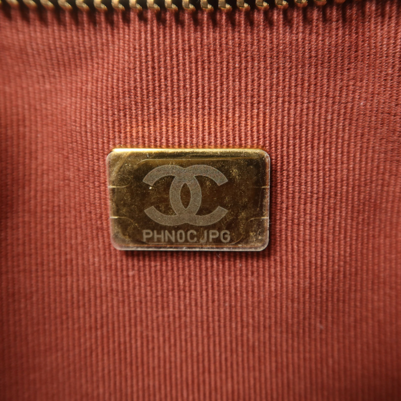 CHANEL 羊皮皮革Hobo金扣鏈帶肩背袋-6