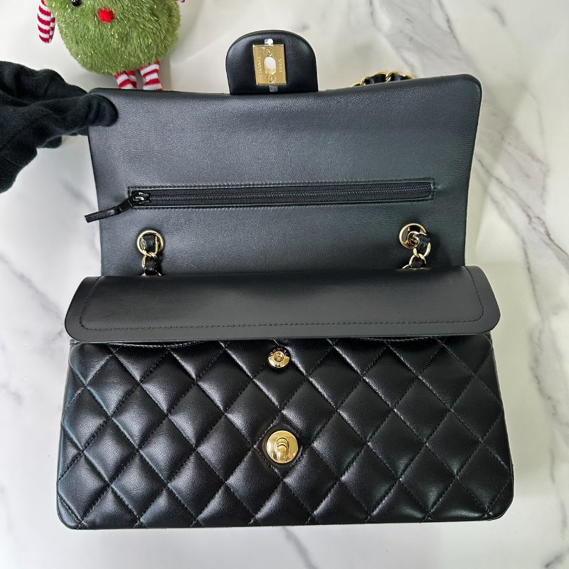 CHANEL Coco 25羊皮口蓋包-6