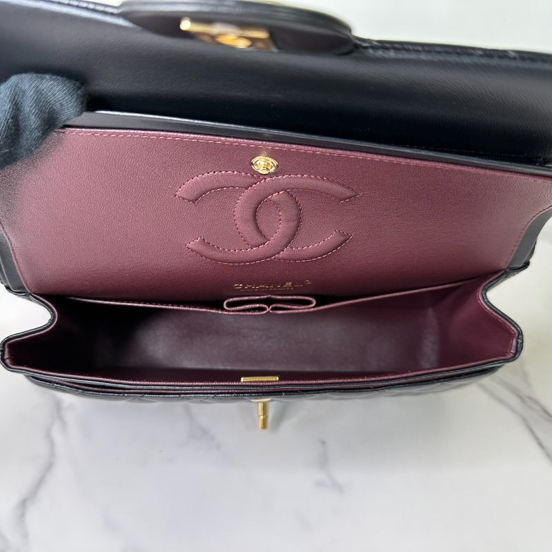 CHANEL Coco 25羊皮口蓋包-7