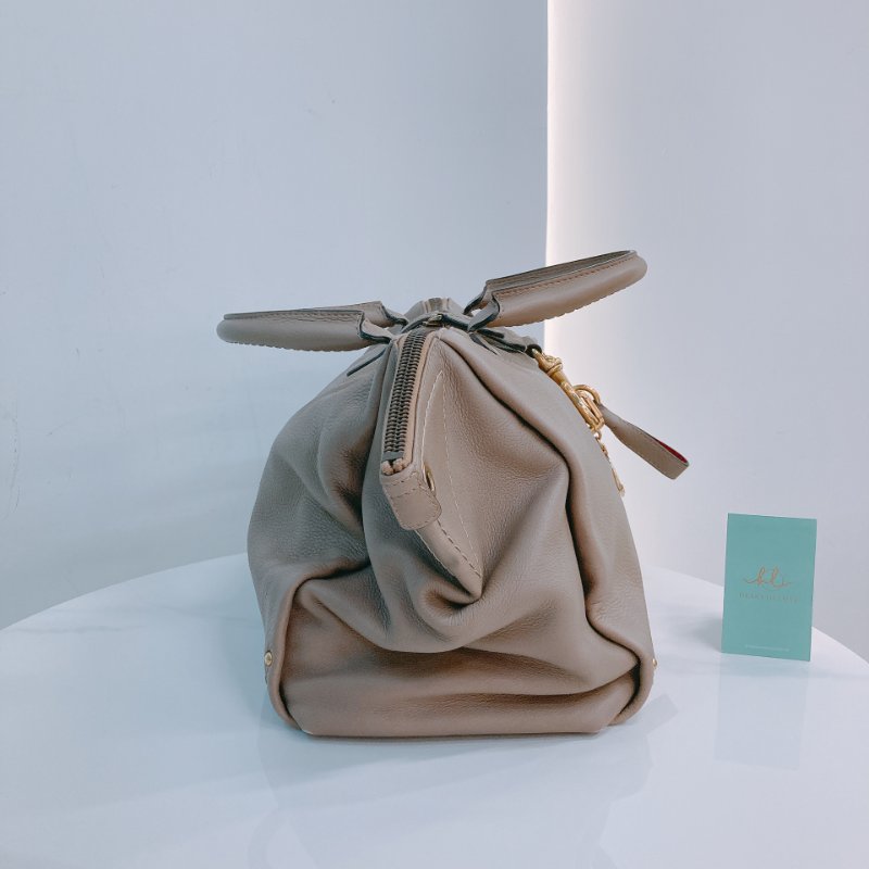 MS0557 Bally 巴利 三用 斜背 側背 手提 牛皮 大象灰 金扣 2-Ways Top Handle Bag Calfskin Grey x GHW-3