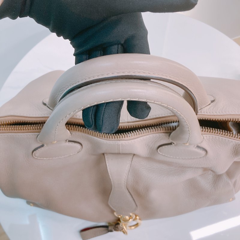 MS0557 Bally 巴利 三用 斜背 側背 手提 牛皮 大象灰 金扣 2-Ways Top Handle Bag Calfskin Grey x GHW-12