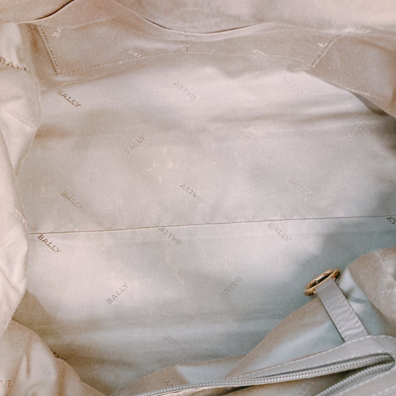MS0557 Bally 巴利 三用 斜背 側背 手提 牛皮 大象灰 金扣 2-Ways Top Handle Bag Calfskin Grey x GHW-16