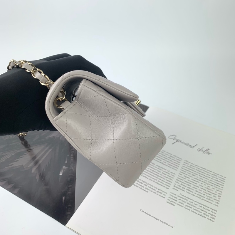 Chanel cf20/大mini 灰金配色 晶片款❤️-5