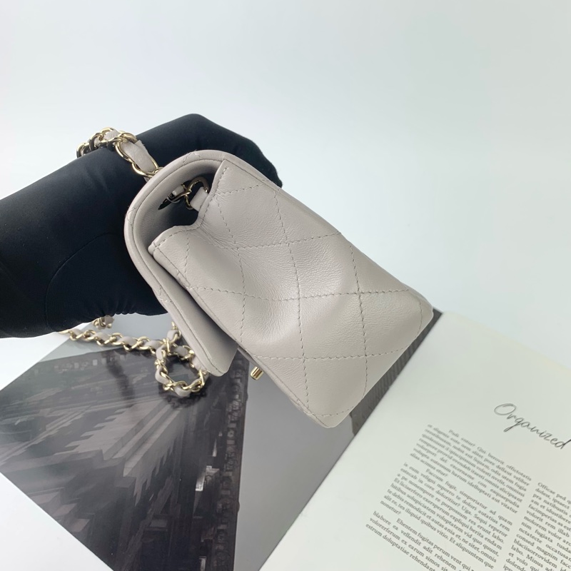 Chanel cf20/大mini 灰金配色 晶片款❤️-7