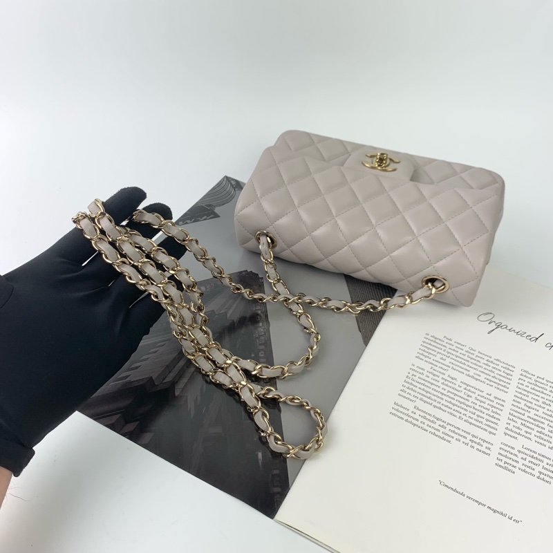 Chanel cf20/大mini 灰金配色 晶片款❤️-11