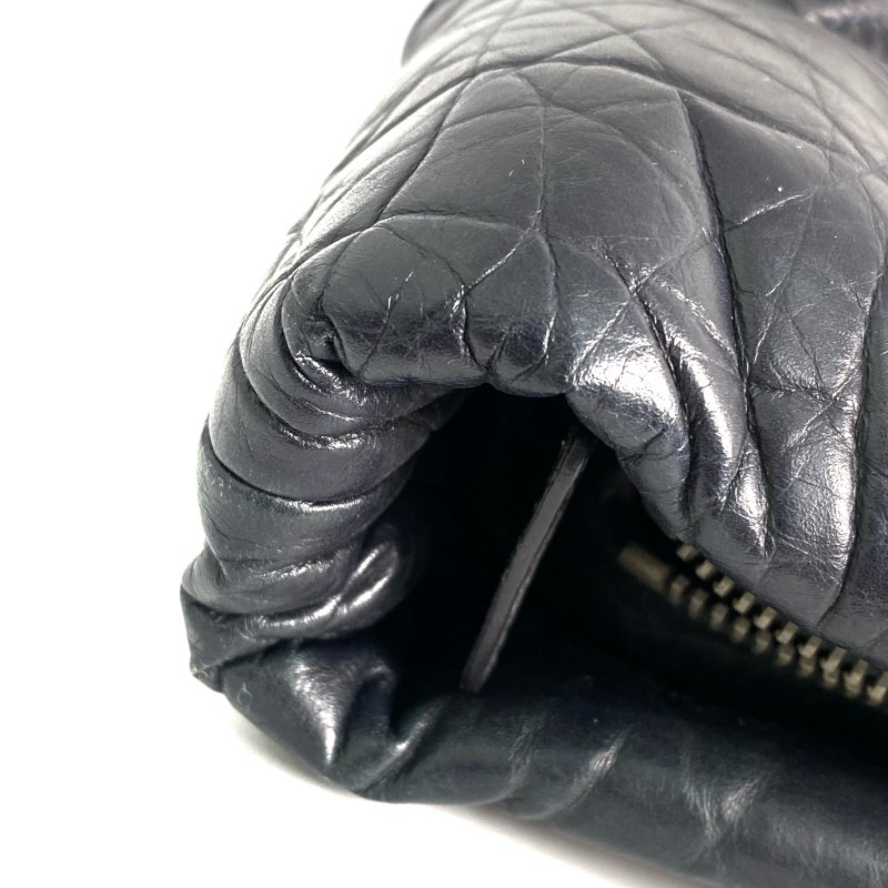 △ Chanel 香奈兒 Navy Lambskin Coco Cocoon Silver Tone Metal Tote Bag No.14 深藍色小羊皮銀色金屬托特袋No.14 - 257022484-30