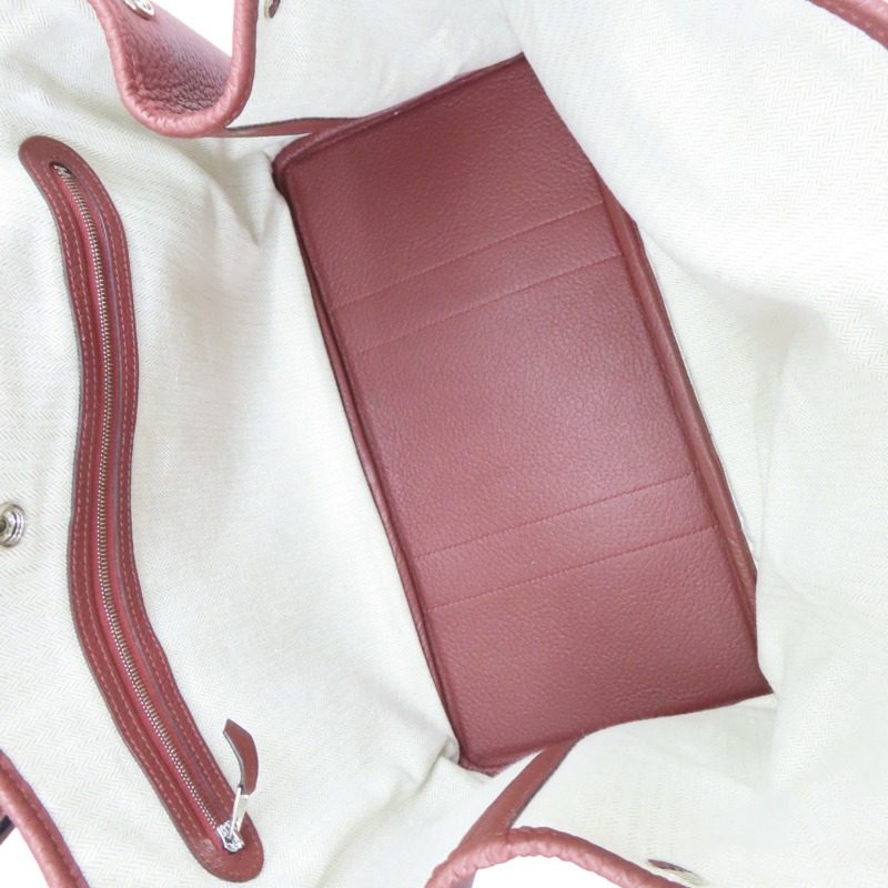 磚紅色 牛皮 Garden Party 36 手提包 Y刻【HERMES 愛馬仕】-4