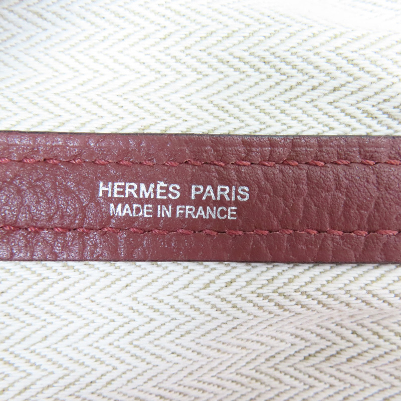 磚紅色 牛皮 Garden Party 36 手提包 Y刻【HERMES 愛馬仕】-6