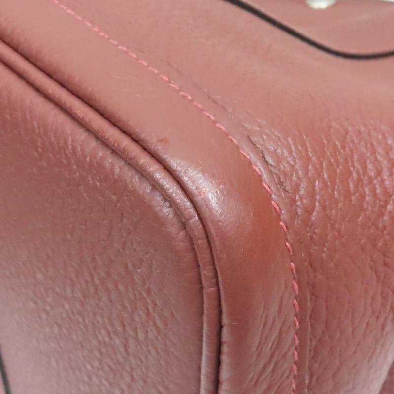 磚紅色 牛皮 Garden Party 36 手提包 Y刻【HERMES 愛馬仕】-10