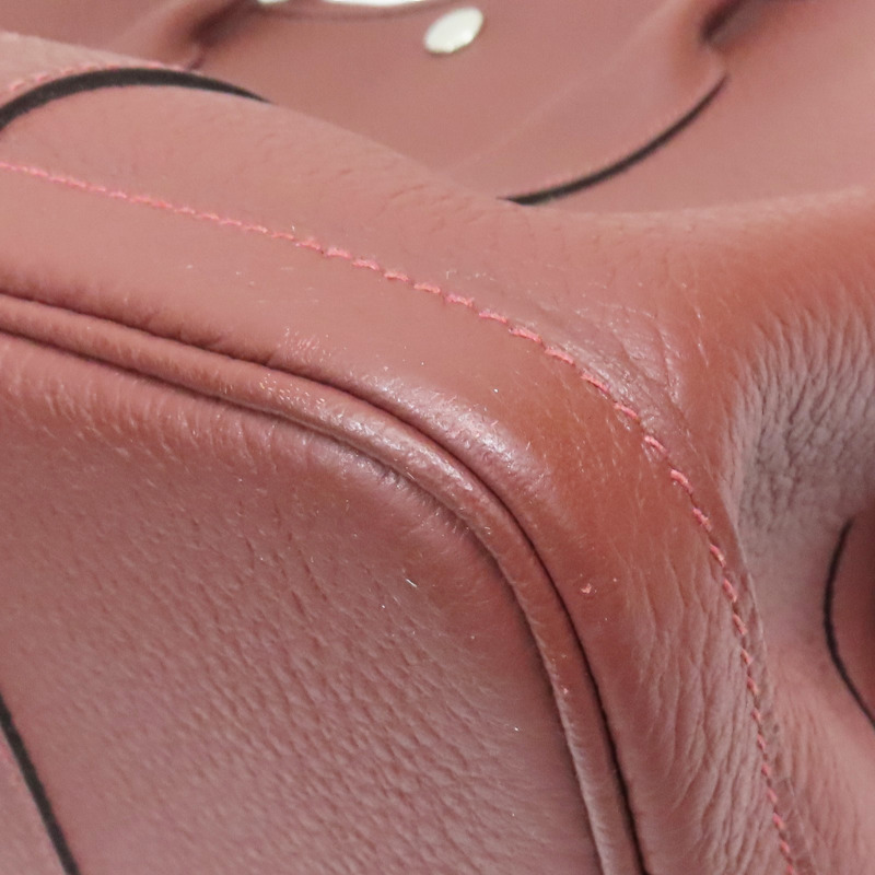 磚紅色 牛皮 Garden Party 36 手提包 Y刻【HERMES 愛馬仕】-12