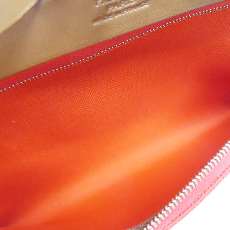 橘色 帆布 Herbag Zip 31 兩用包 U刻 金扣【HERMES 愛馬仕】-6