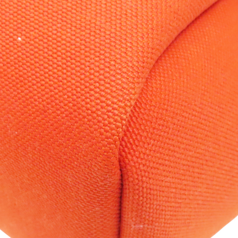 橘色 帆布 Herbag Zip 31 兩用包 U刻 金扣【HERMES 愛馬仕】-11