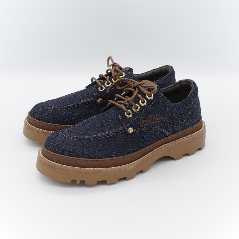 Louis Vuitton 路易威登  LV 丹寧藍 帆船鞋 牛仔休閒鞋-2