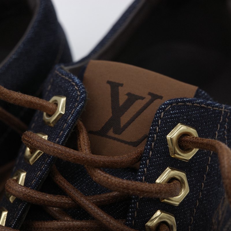 Louis Vuitton 路易威登  LV 丹寧藍 帆船鞋 牛仔休閒鞋-10