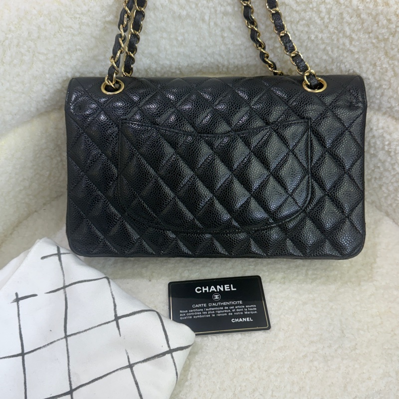 98新香奈兒Chanel  CF中號 25cm 黑卡款-1