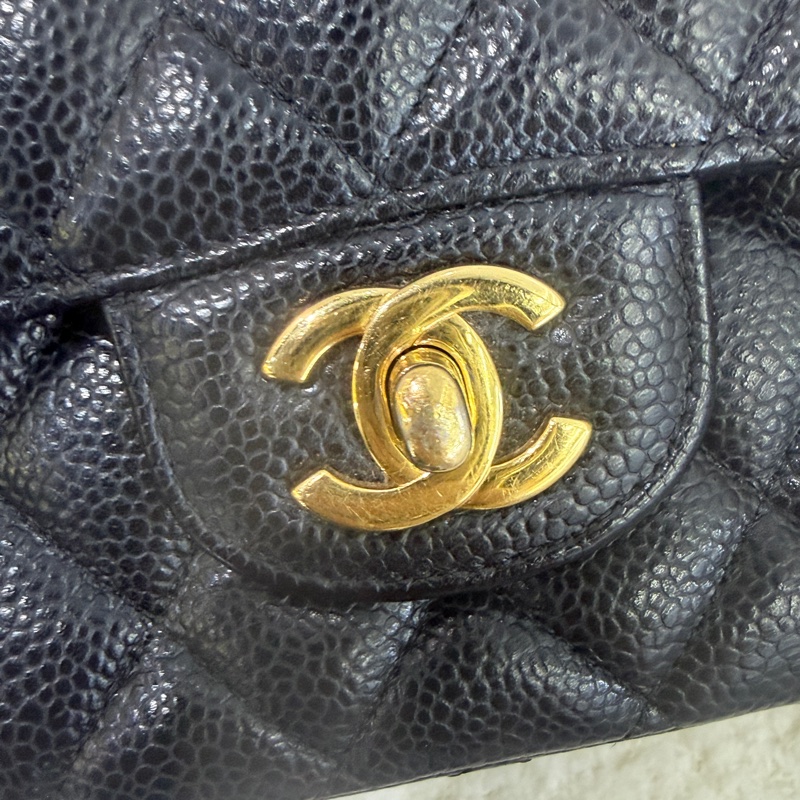 98新香奈兒Chanel  CF中號 25cm 黑卡款-5