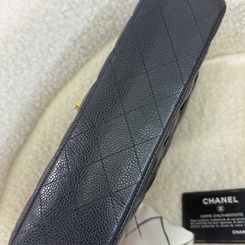 98新香奈兒Chanel  CF中號 25cm 黑卡款-11