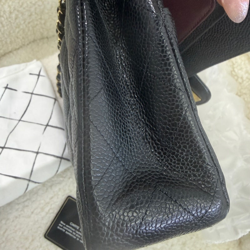 98新香奈兒Chanel  CF中號 25cm 黑卡款-12