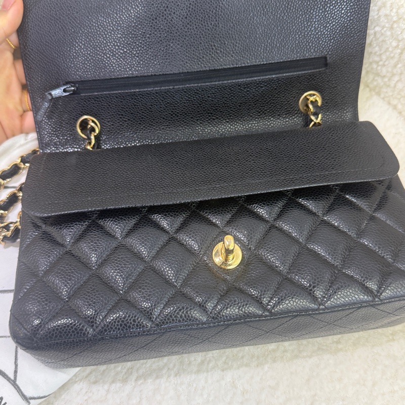 98新香奈兒Chanel  CF中號 25cm 黑卡款-14