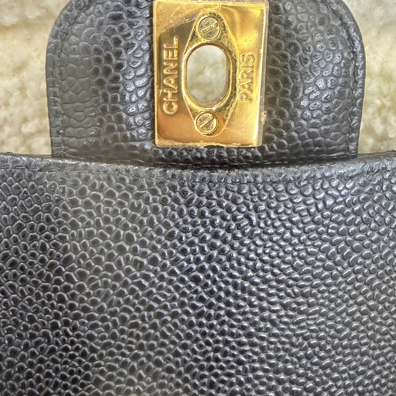 98新香奈兒Chanel  CF中號 25cm 黑卡款-17