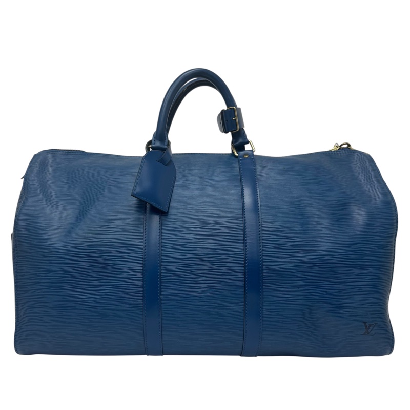 Louis Vuitton Keepall 50藍色旅行袋 Vintage 中古 二手 手提-6