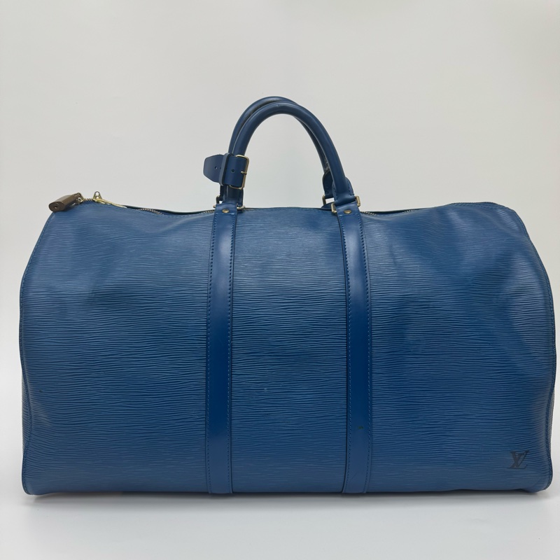 Louis Vuitton Keepall 50藍色旅行袋 Vintage 中古 二手 手提-7