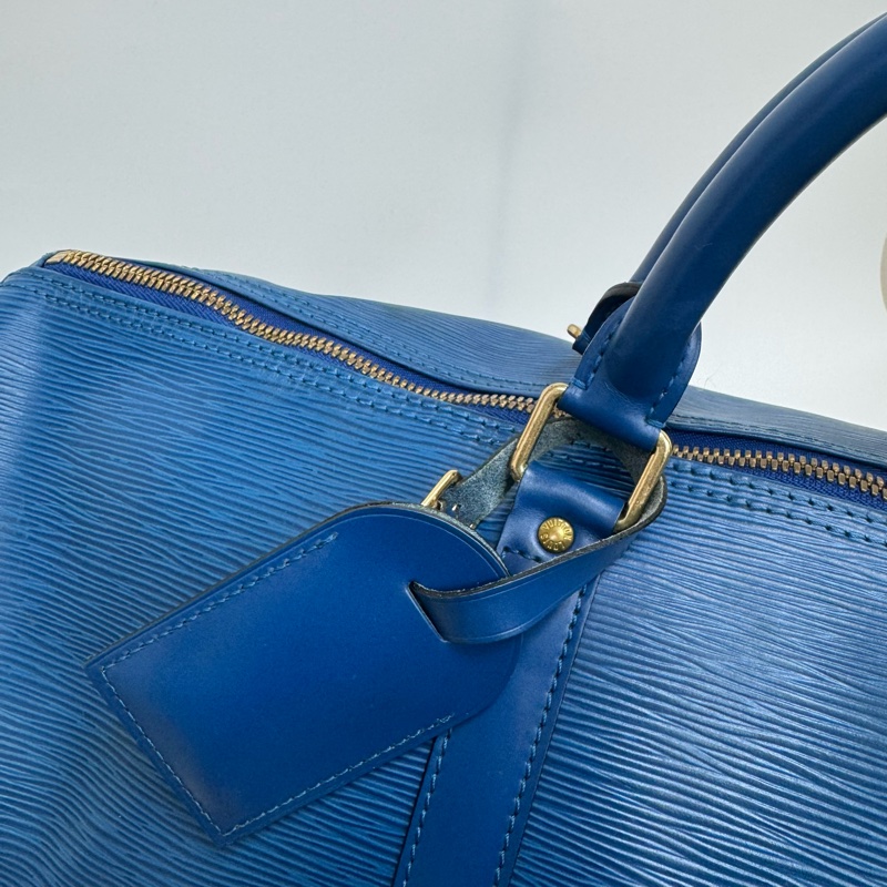 Louis Vuitton Keepall 50藍色旅行袋 Vintage 中古 二手 手提-15