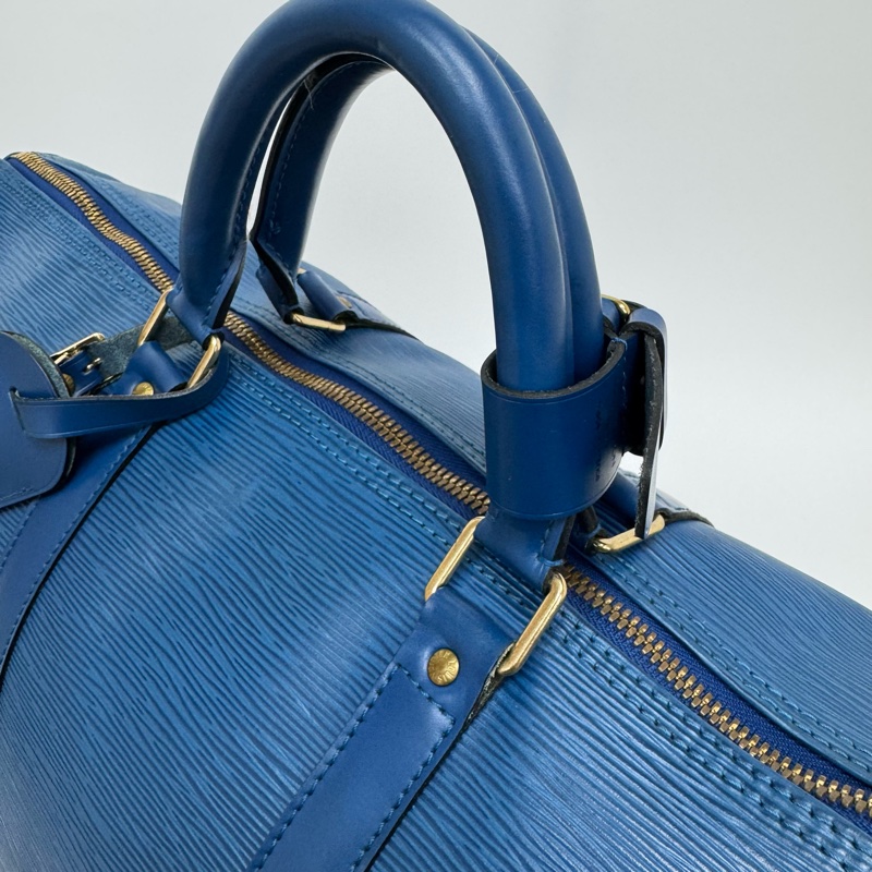 Louis Vuitton Keepall 50藍色旅行袋 Vintage 中古 二手 手提-16
