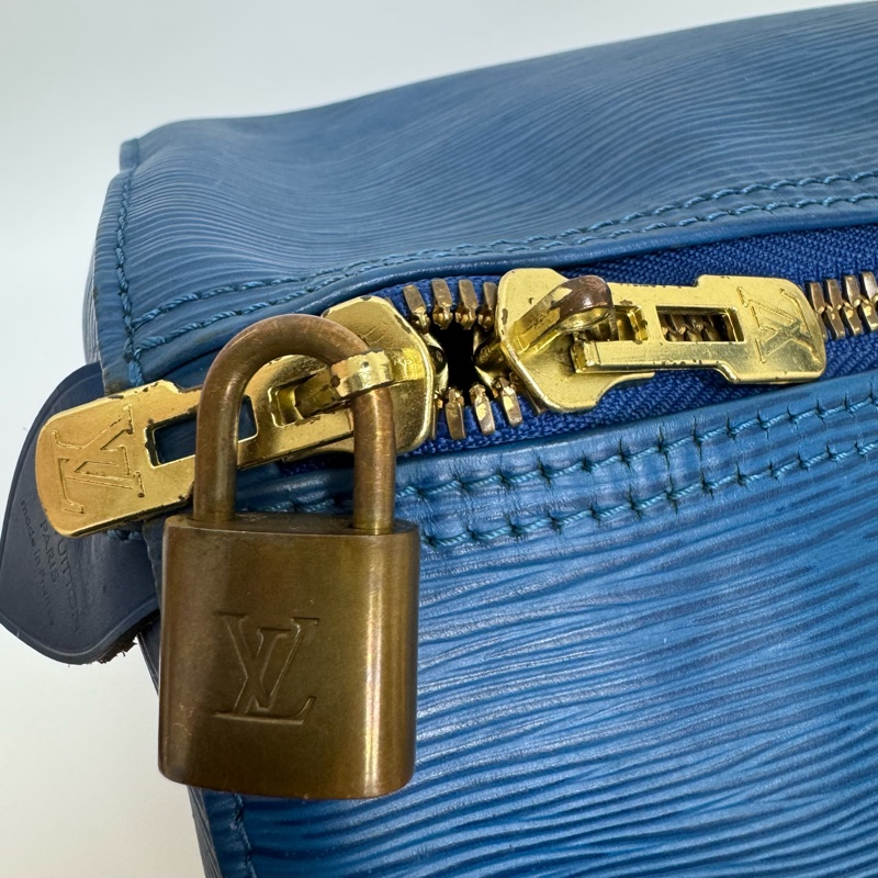 Louis Vuitton Keepall 50藍色旅行袋 Vintage 中古 二手 手提-18