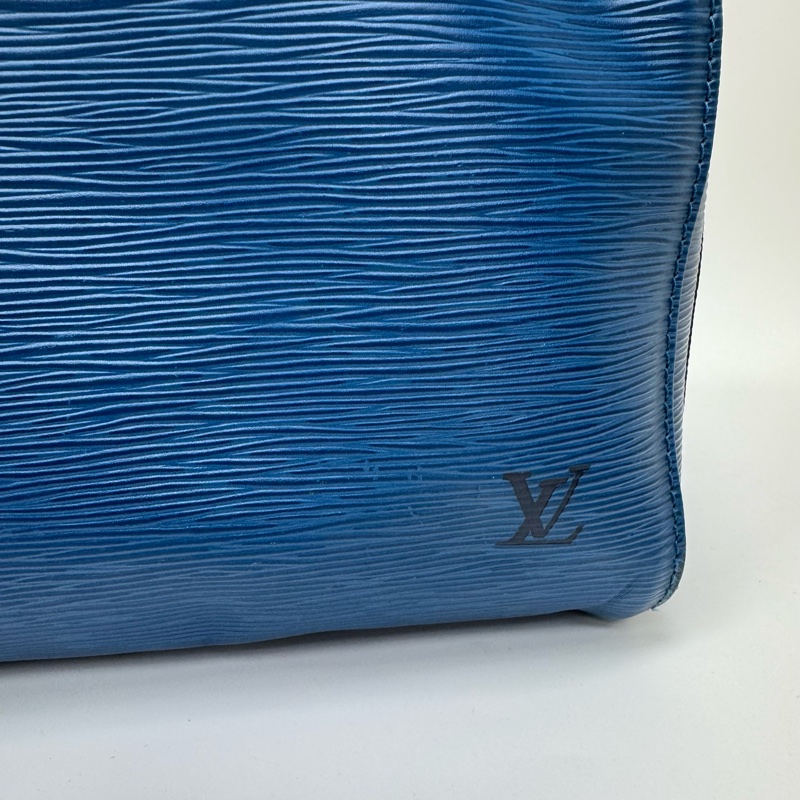 Louis Vuitton Keepall 50藍色旅行袋 Vintage 中古 二手 手提-21