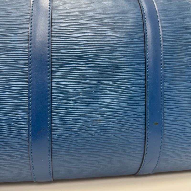 Louis Vuitton Keepall 50藍色旅行袋 Vintage 中古 二手 手提-22