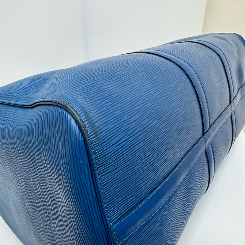 Louis Vuitton Keepall 50藍色旅行袋 Vintage 中古 二手 手提-25