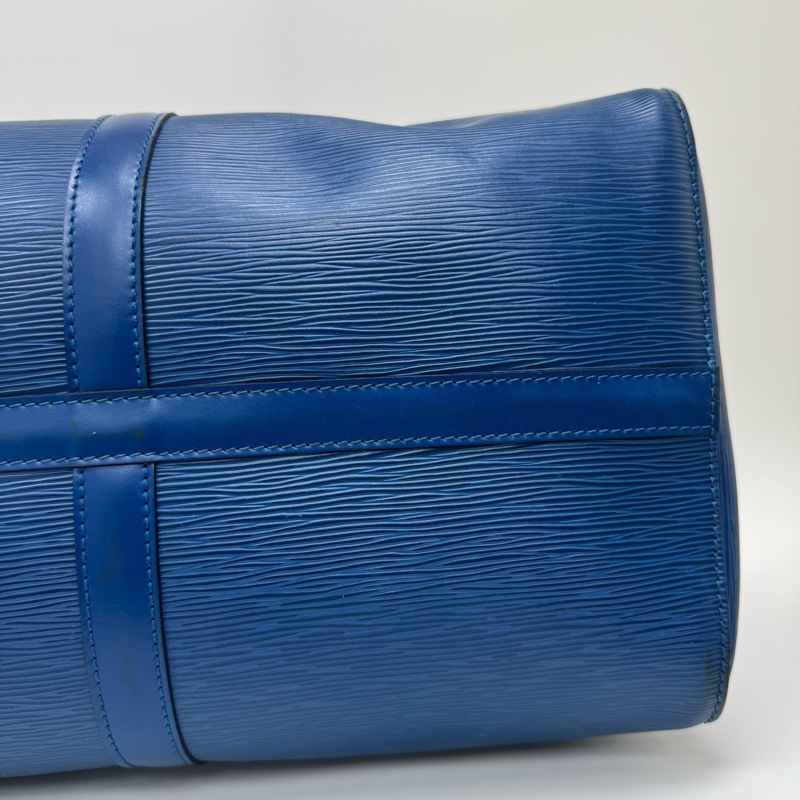 Louis Vuitton Keepall 50藍色旅行袋 Vintage 中古 二手 手提-30