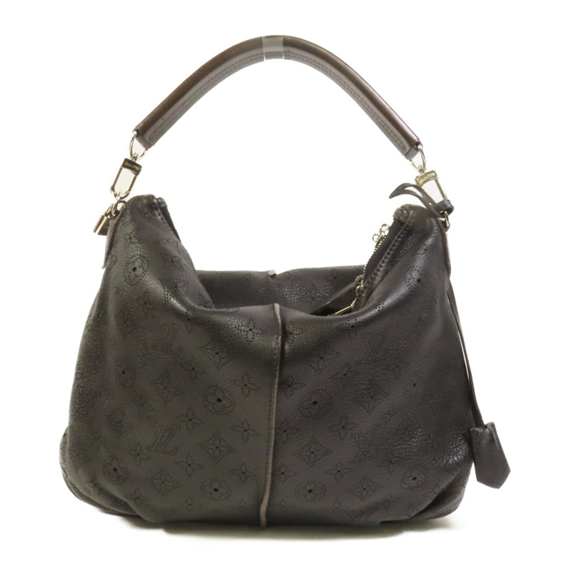 LOUIS VUITTON Monogram Mahina Selene銀扣手挽肩背兩用袋-1
