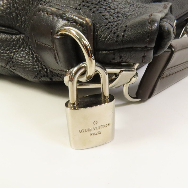 LOUIS VUITTON Monogram Mahina Selene銀扣手挽肩背兩用袋-7