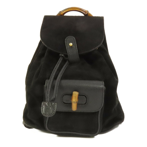 GUCCI 麂皮皮革/牛皮Vintage Backpack背包