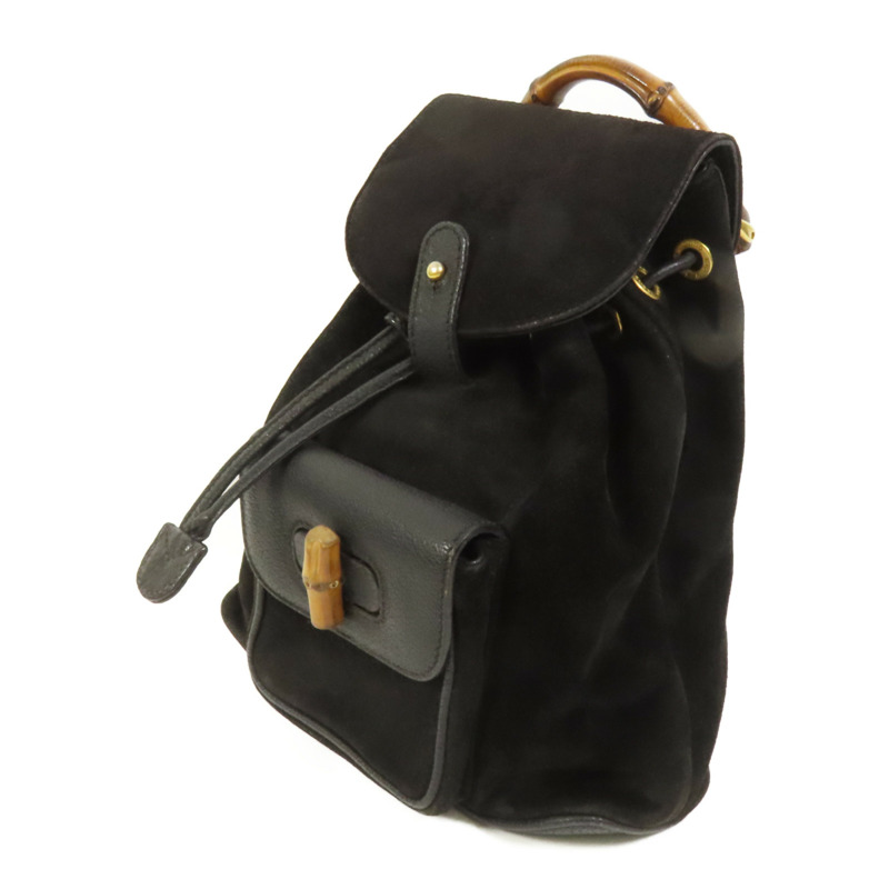 GUCCI 麂皮皮革/牛皮Vintage Backpack背包-2