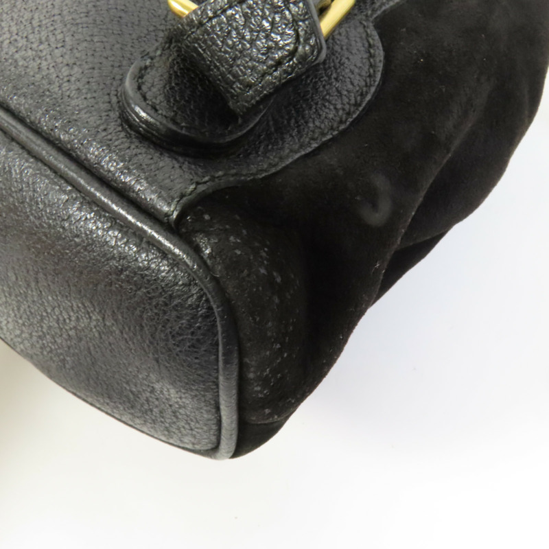 GUCCI 麂皮皮革/牛皮Vintage Backpack背包-12