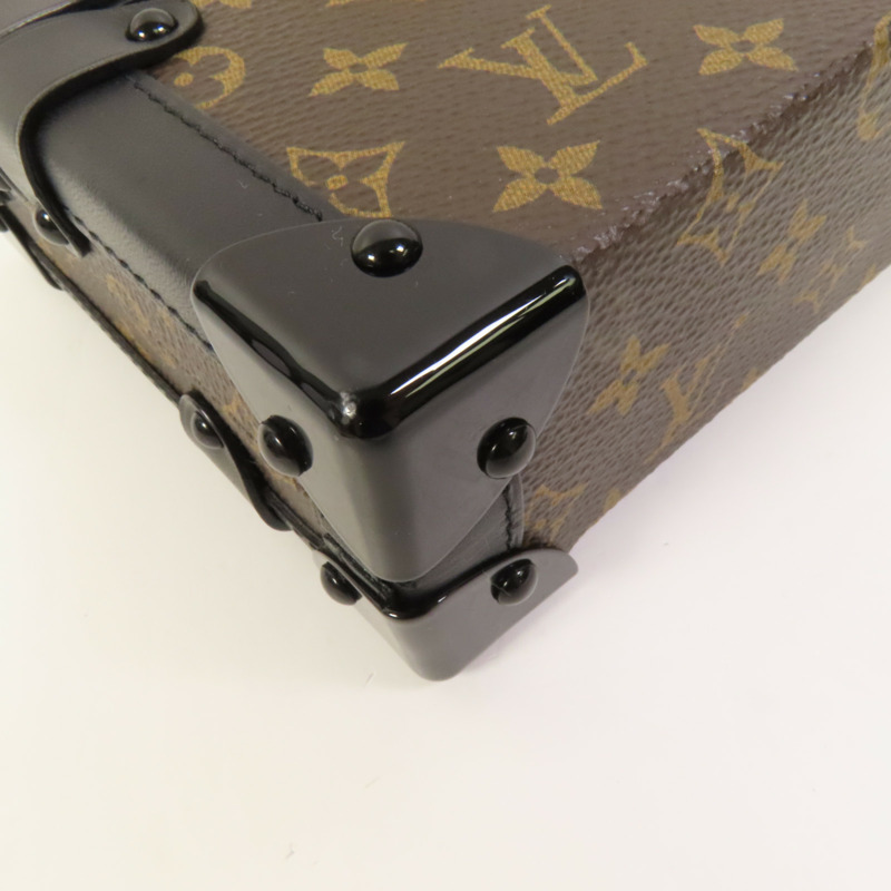 LOUIS VUITTON Monogram Petite Malle金扣肩背袋-14