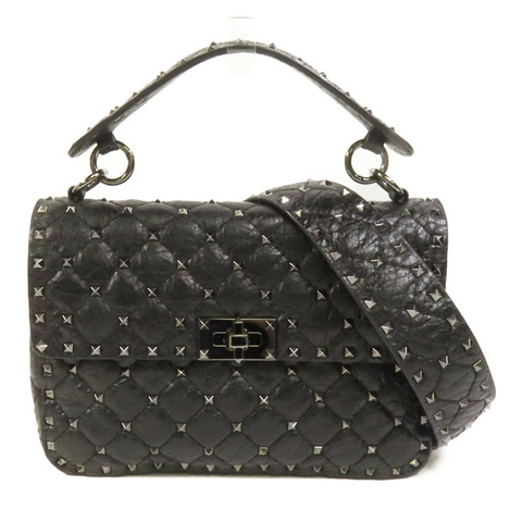 Valentino 牛皮皮革2 Way Shoulder Bag鏈帶手挽肩背兩用袋