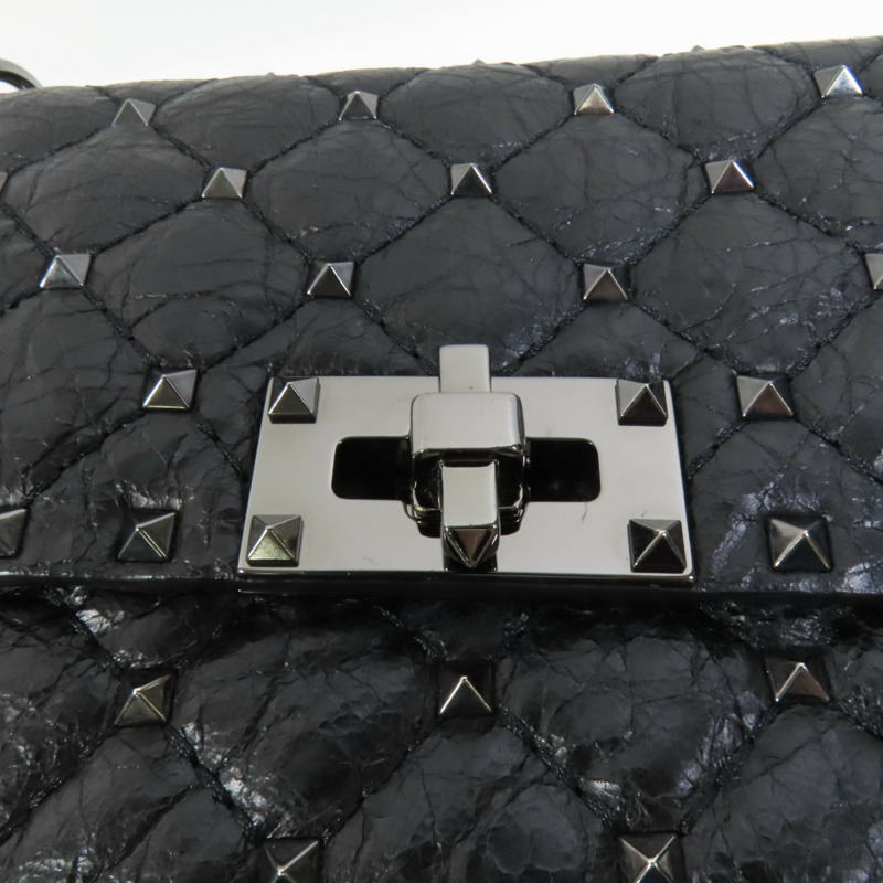 Valentino 牛皮皮革2 Way Shoulder Bag鏈帶手挽肩背兩用袋-7