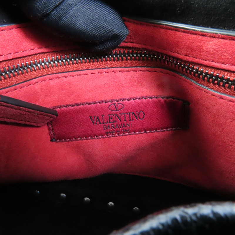 Valentino 牛皮皮革2 Way Shoulder Bag鏈帶手挽肩背兩用袋-8