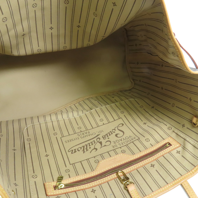 LOUIS VUITTON Monogram Neverfull GM金扣手挽袋-6