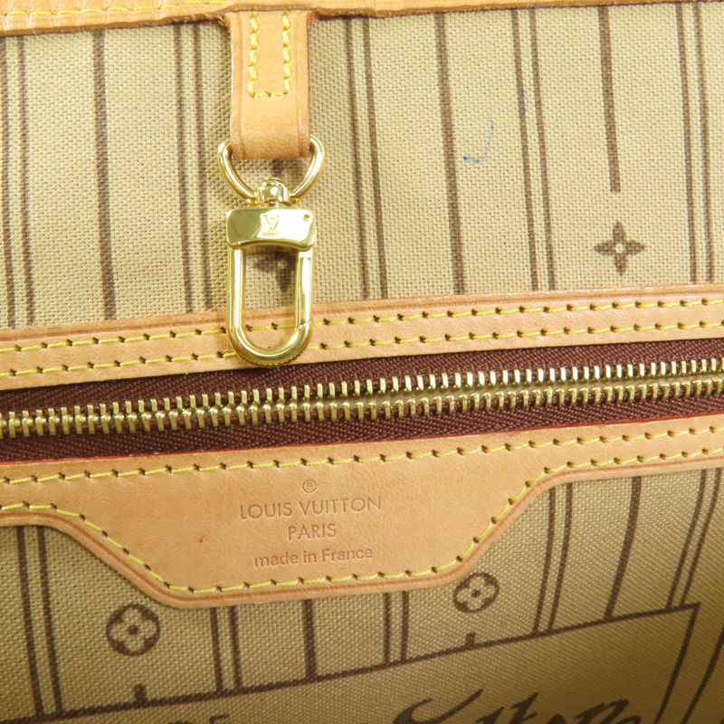 LOUIS VUITTON Monogram Neverfull GM金扣手挽袋-7